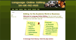 Desktop Screenshot of languageonline.co.za